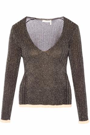 Ribbed top with a frill, zdjęcie 1 Ribbed top with a frill od Chloe